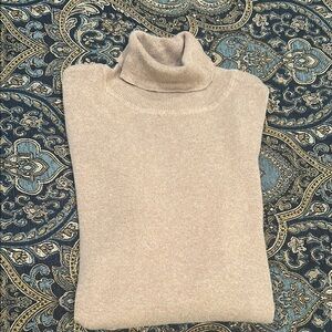Elegant Taupe Turtleneck Sweater